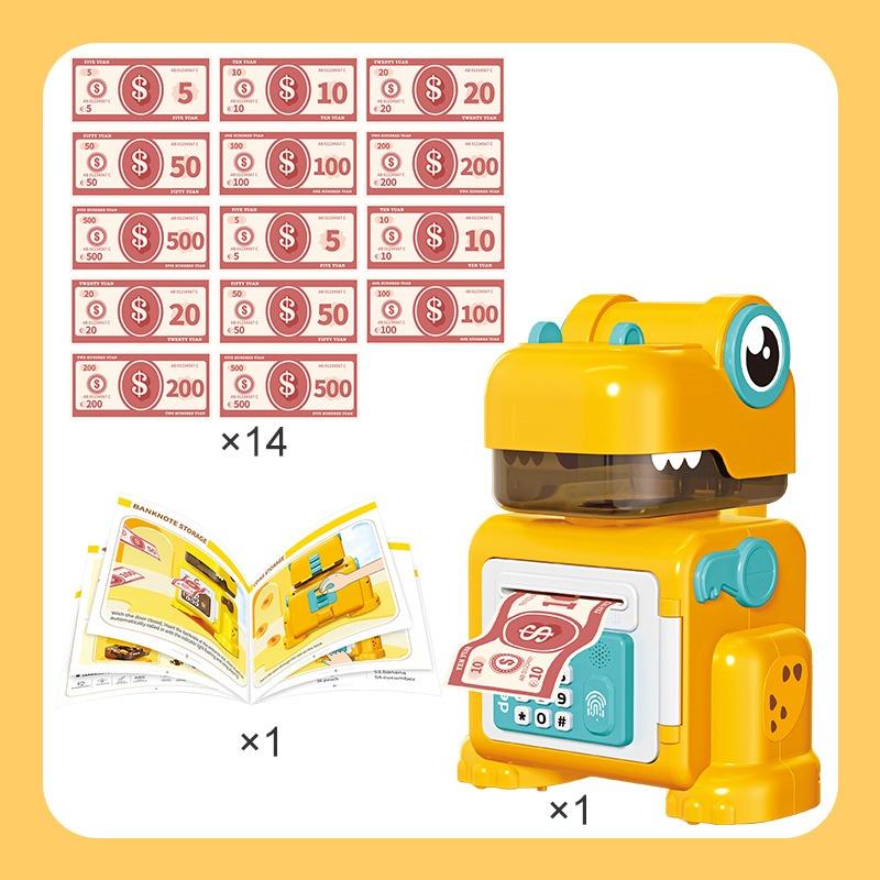 حصالة نقود الكترونية على شكل ديناصور