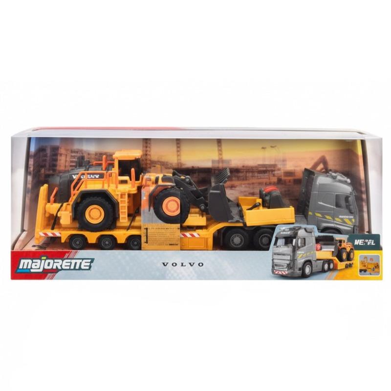 مجموعة شاحنة ولودر إنشائية معدنية