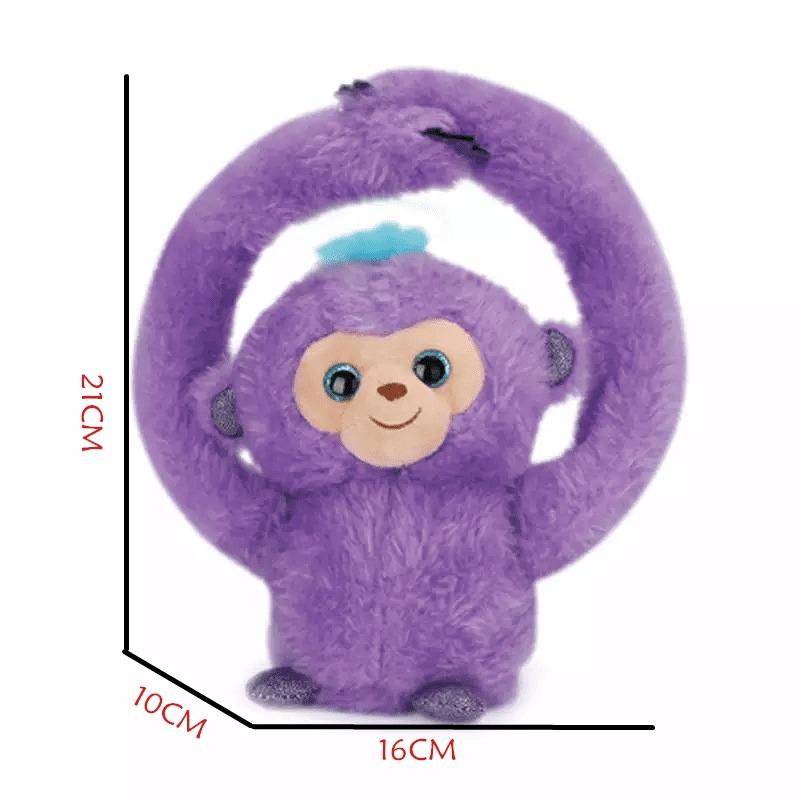 Plush Rolling Monkey - Purple