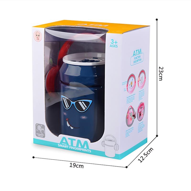 جهاز الصراف الآلي الذكي ببصمة الإصبع لون أسود