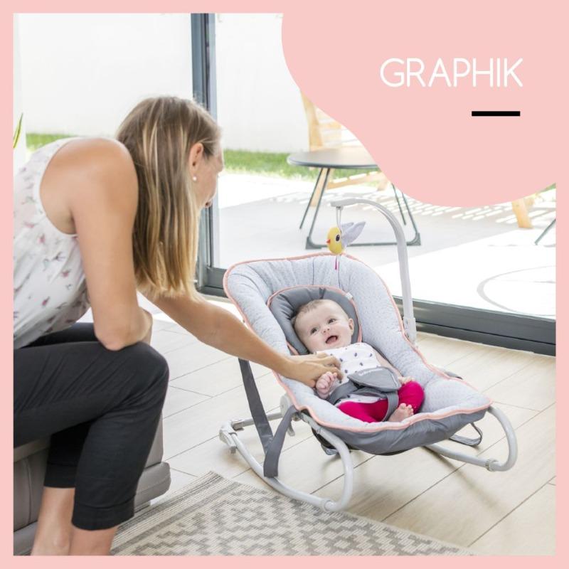 Babymoov Graphik Bouncer Rocker Recining and Cosy Seat