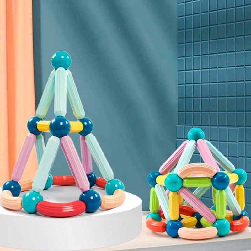 On Shine Montessori Magnetic Building Blocks - 176 Pcs