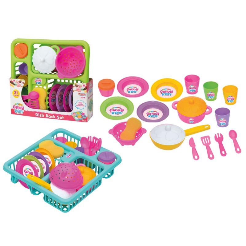 Dede Candy & Ken Dish Rack Set - Assorted