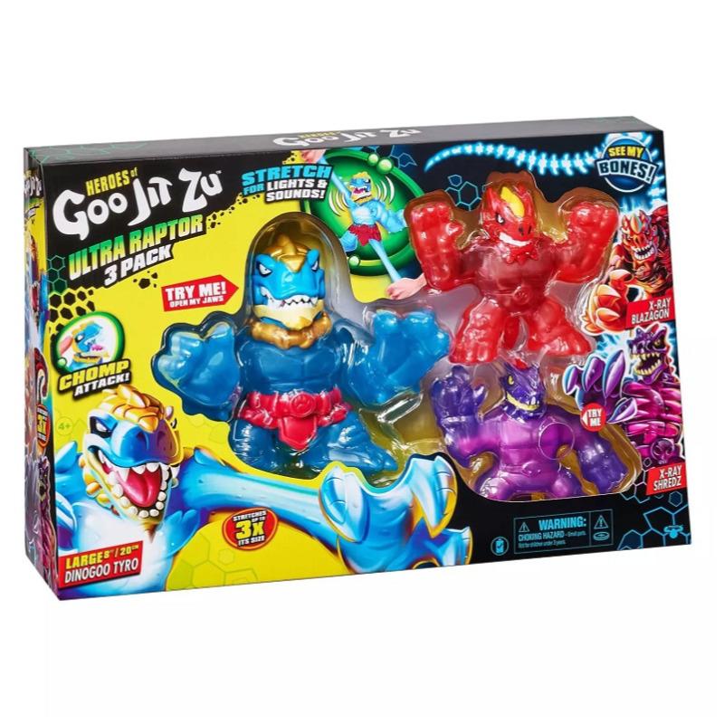 Heroes of Goo Jit Zu Ultra Raptor 3 Figures