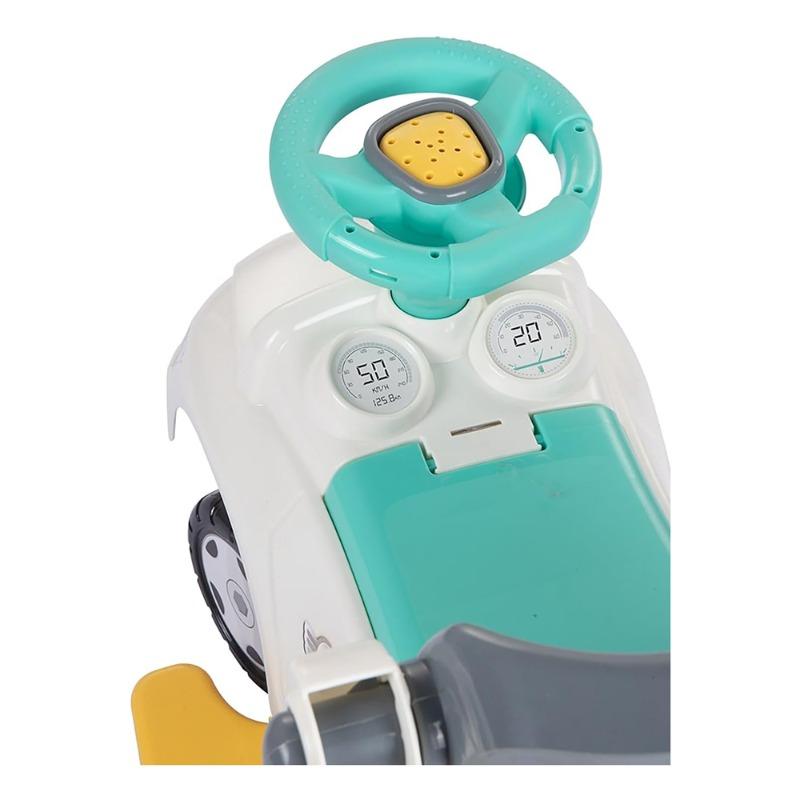 دولو - دراجة المشي والقيادة 3 في 1 لون أبيض