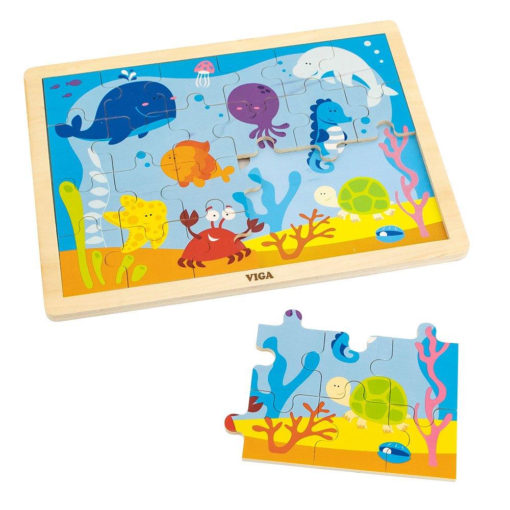 VIGA Wooden Puzzle 24pcs – Ocean