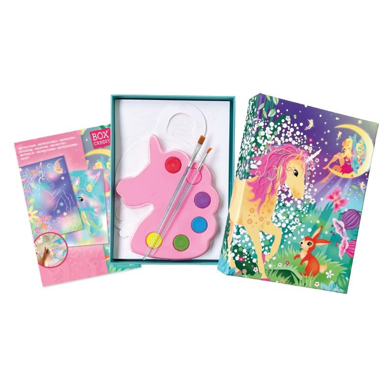 Box Candiy - Magical Unicorns Watercolor Art Set