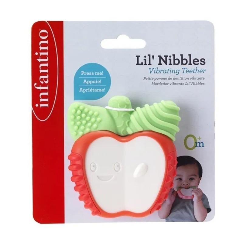Infantino Lil' Nibbles Vibrating Teether - Apple