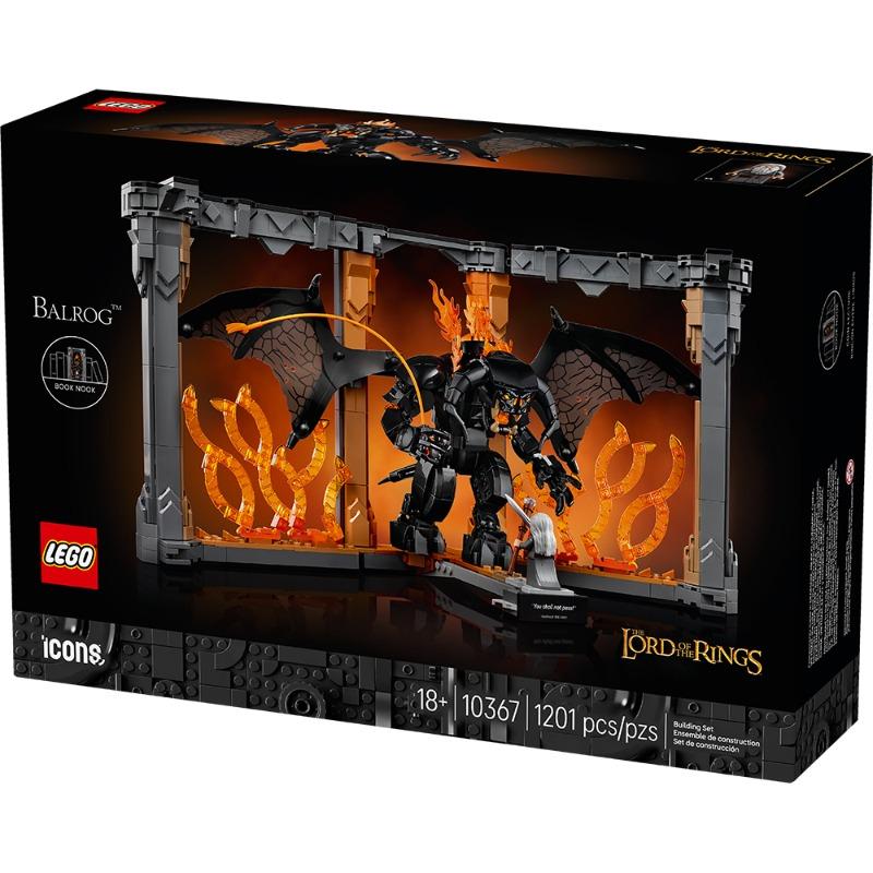 LEGO® Icons The Lord of the Rings: Balrog™ Book Nook (10367) – Gandalf’s Epic Showdown