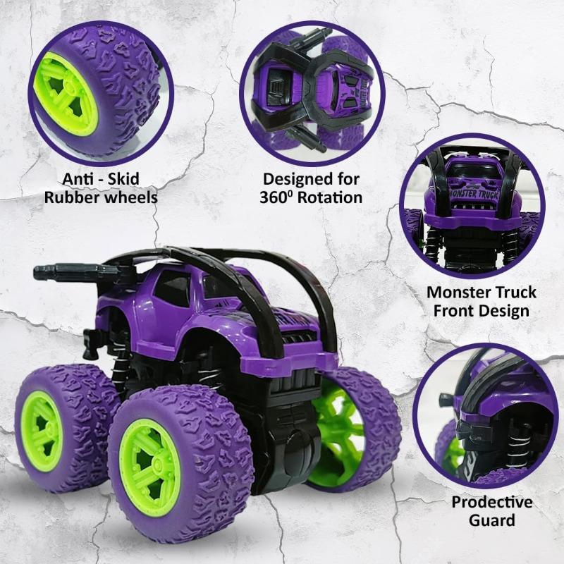 D-Power Friction Inertia Off-Road Car - Purple