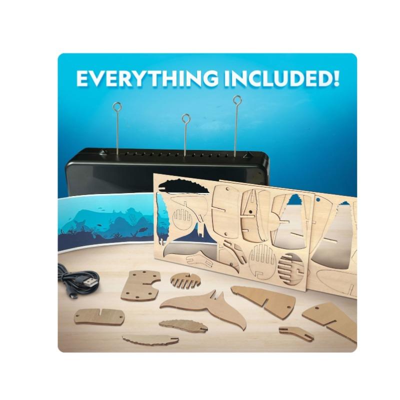 National Geographic Motorized Animals 3D Puzzle Whale Model