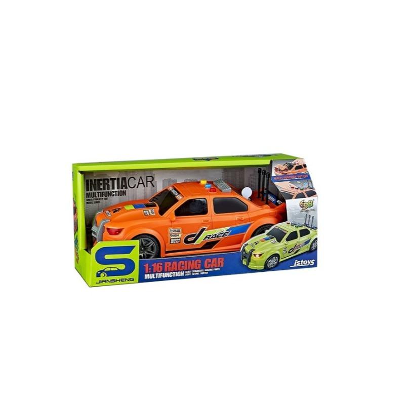 Police Interia Car For Kids - Orange