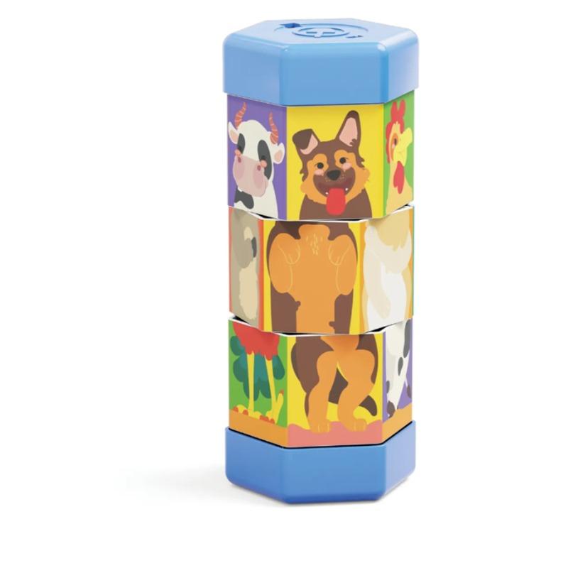 Quercetti Mix & Match Animals Rotating Puzzle