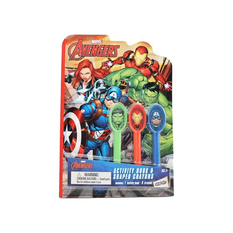 Marvel Avengers Activity Book And Shaped Crayons