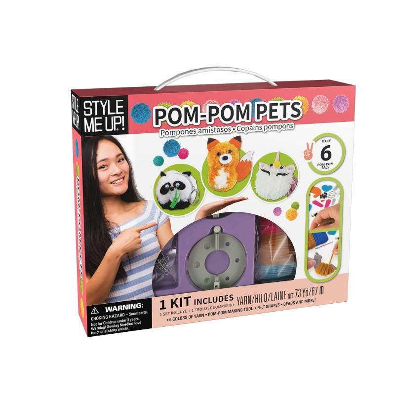 سبايس بوكس - مجموعة خياطة حيوانات بوم بوم الأليفة للأطفال