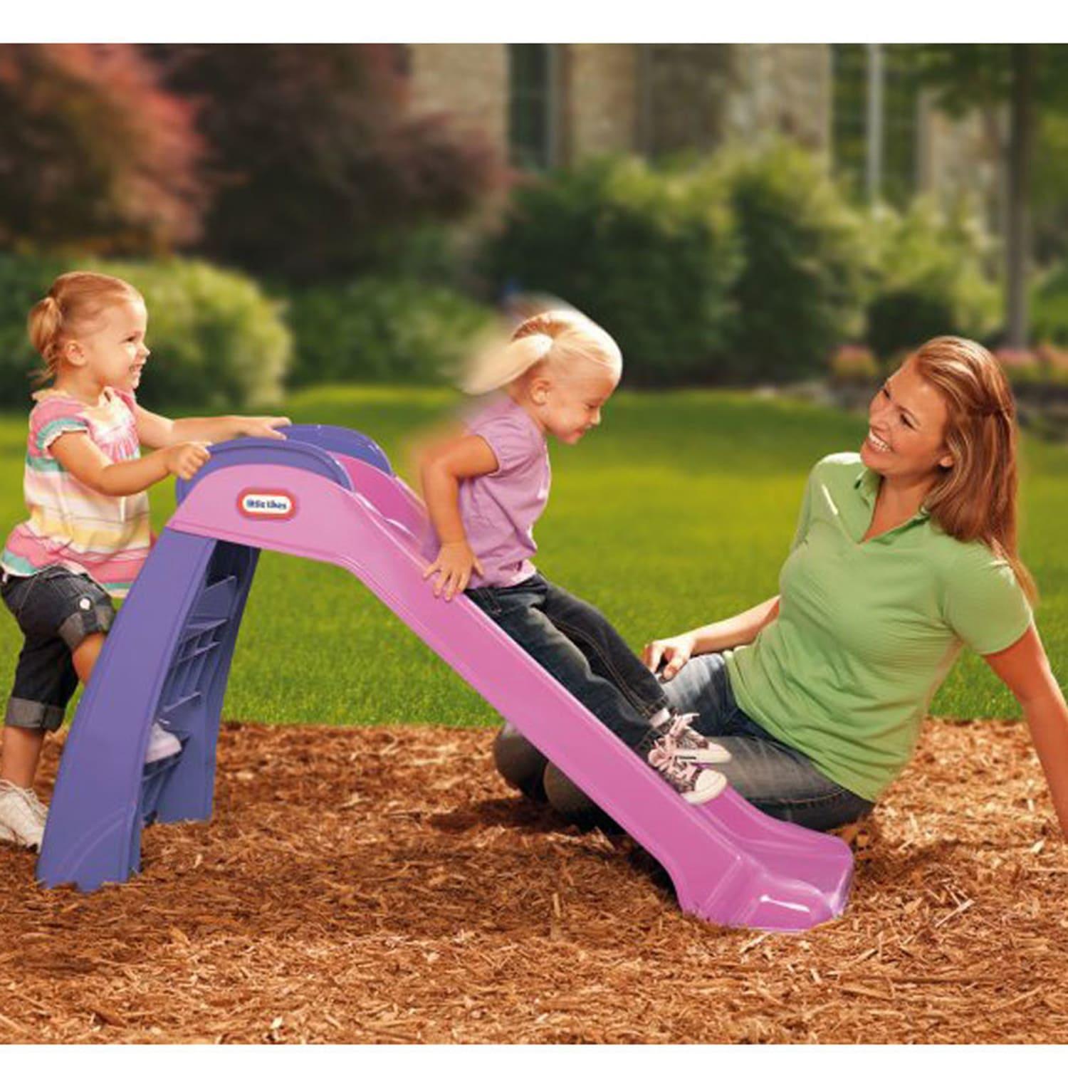 ليتل تايكس - زحلاقية المرح للأطفال وردي وبنفسجى