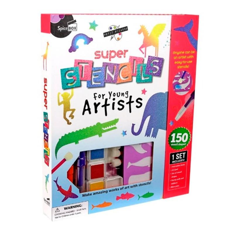 Spice Box Drawing Stencils Art Kits for Kids