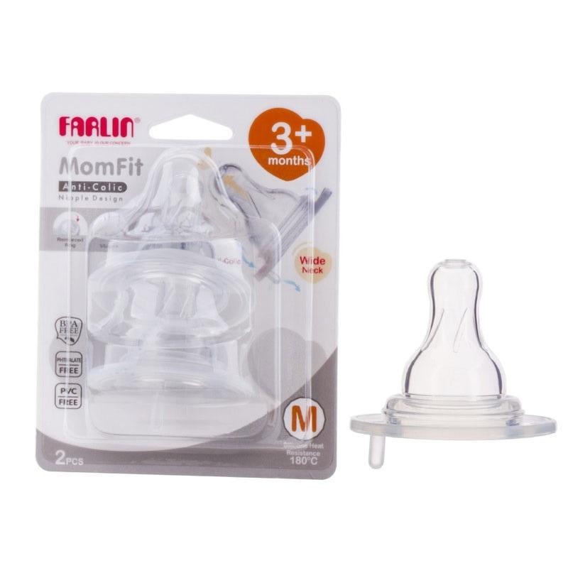 Farlin - Nipple For Wide-Neck Bottle - Medium