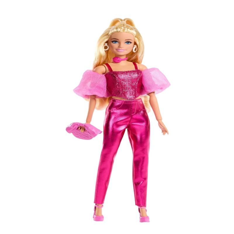 Barbie Deluxe Style Fashion Doll 5 Metallic Pink Outfit Mattel 2025