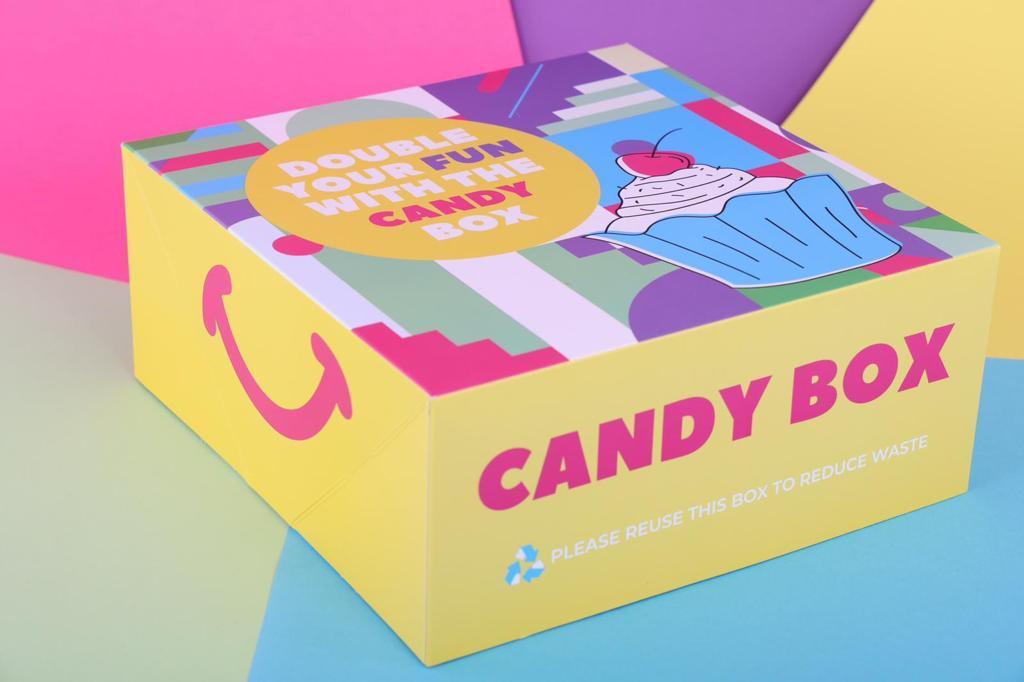 صندوق الفن بتصميم الحلوى