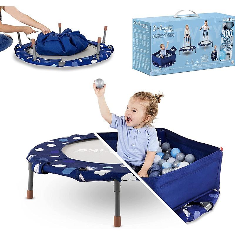 Smartrike 3in1 Activity Center Trampoline Set - Navy