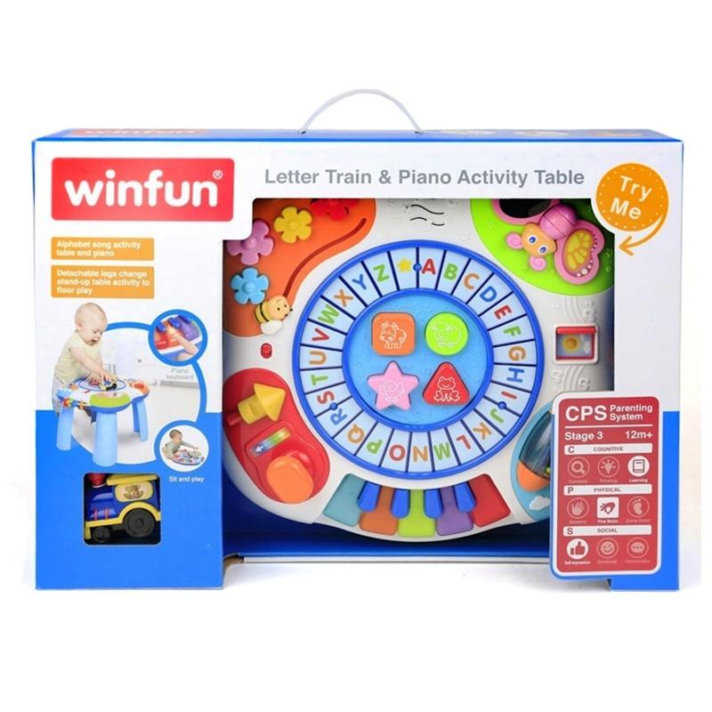 وين فن - طاولة نشاط البيانو وقطار الأحرف