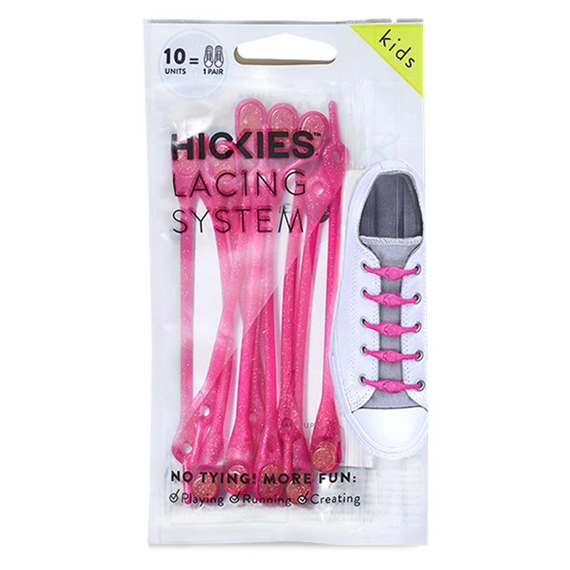 هيكيز - أربطة الحذاء المرنة لون جليتر وردي