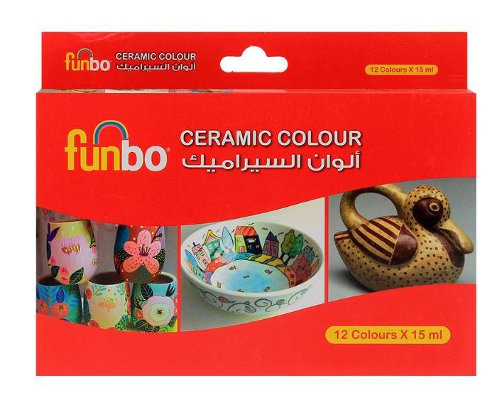 Funbo Ceramic Color with Brushes Bundle