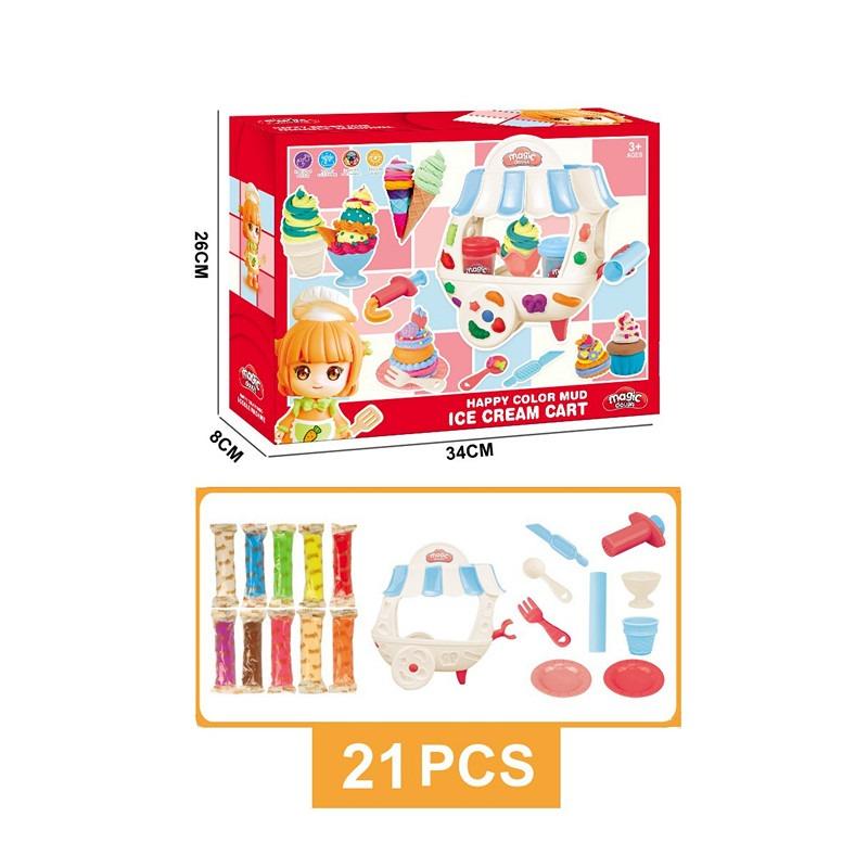 Magic Dough Sand Ice Cream Cart Set