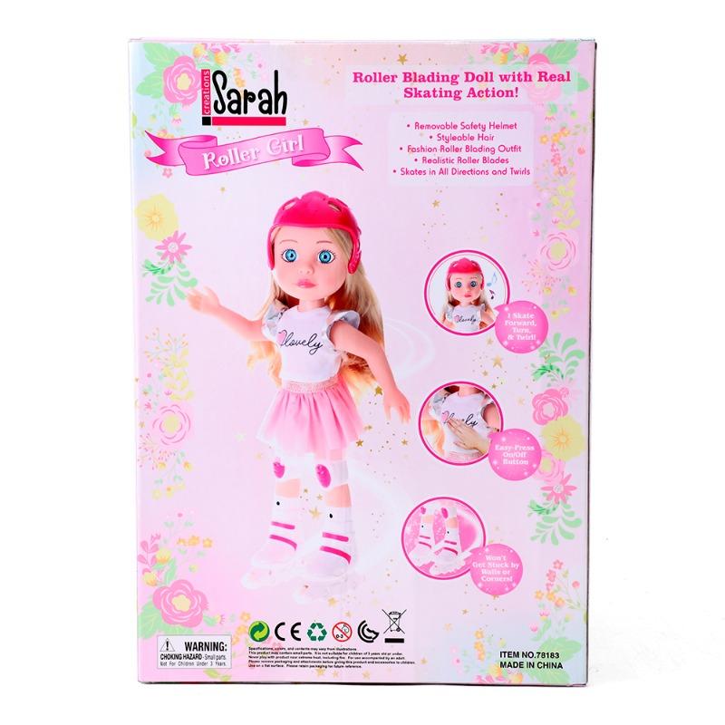 Sarah Creations Infrared Skateboarding Doll with Music 14-Inch