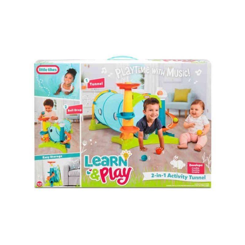 Little Tikes 2 In 1 Activity Tunnel with Ball Drop Game