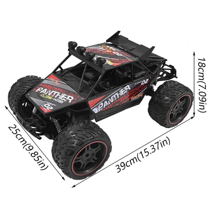 فنسيرز - سيارة هاي سبيد مقياس 1:10 كبيرة الحجم بجهاز تحكم عن بعد - أحمر