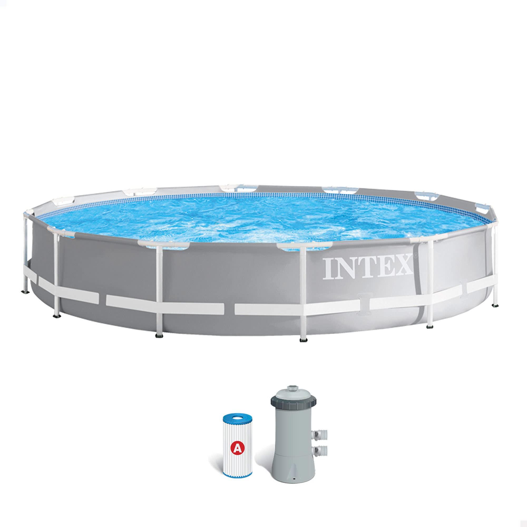 Intex Prism Frame Premium Pool Set With Filter Pump