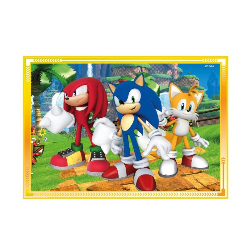 Clementoni Sonic 4 In 1 Supercolor Puzzle For Kids