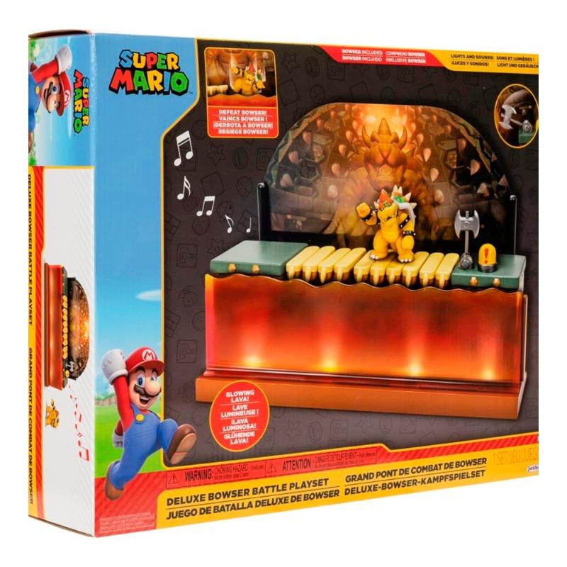 Super Mario Nintendo Deluxe Bowser 6cm Playset