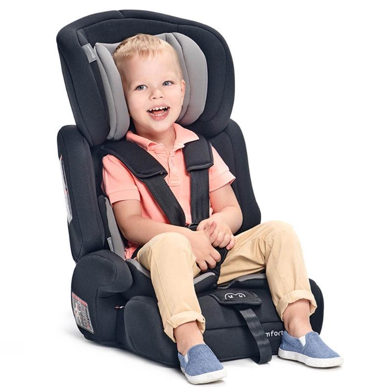 كيندر كرافت - كرسي السيارة كومفورت أب للأطفال لون رمادي