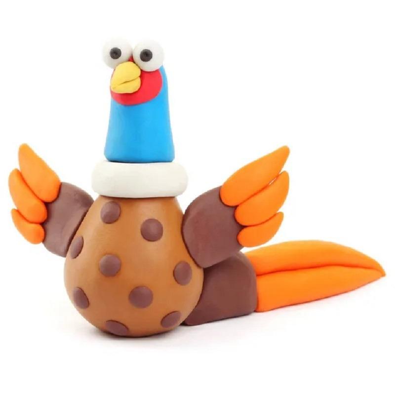 Hey Clay DIY Pheasant Plastic Modelling Air Dry Clay Kit - 3pcs