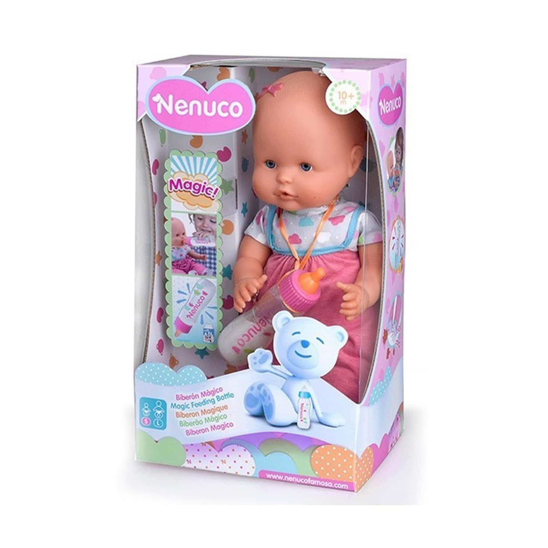 نينوكو - زجاجة رضاعة سحرية مع دمية - وردي