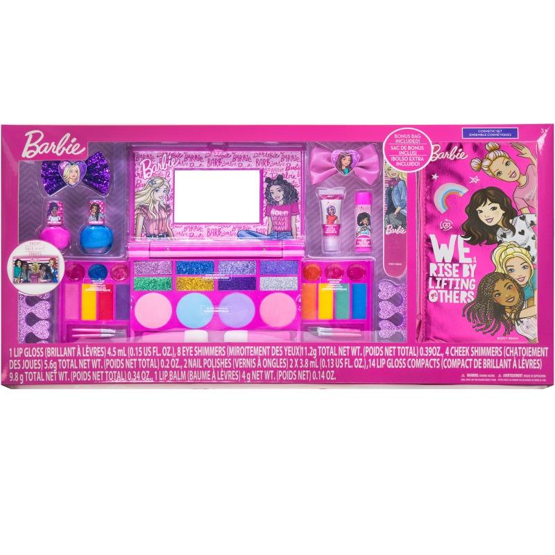Barbie Kids Mega Beauty Makeup Set with Lip, Nail & Hair Accessories