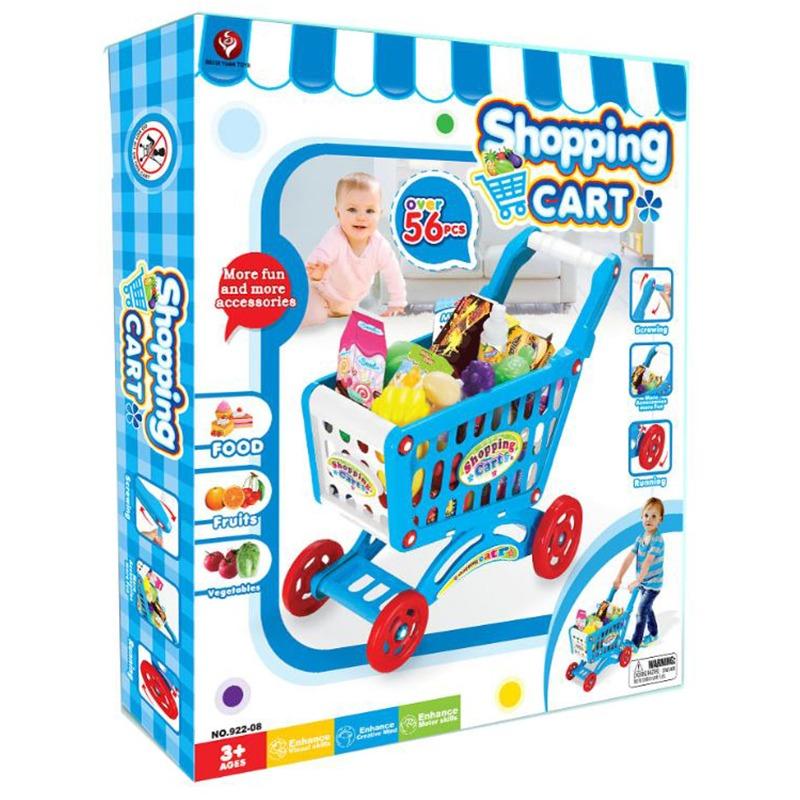 Kids Shopping Kart - Blue