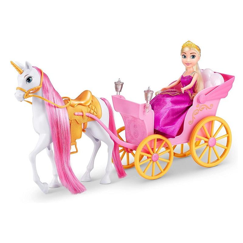 Sparkle Girlz Princess Doll with Horse And Carriage