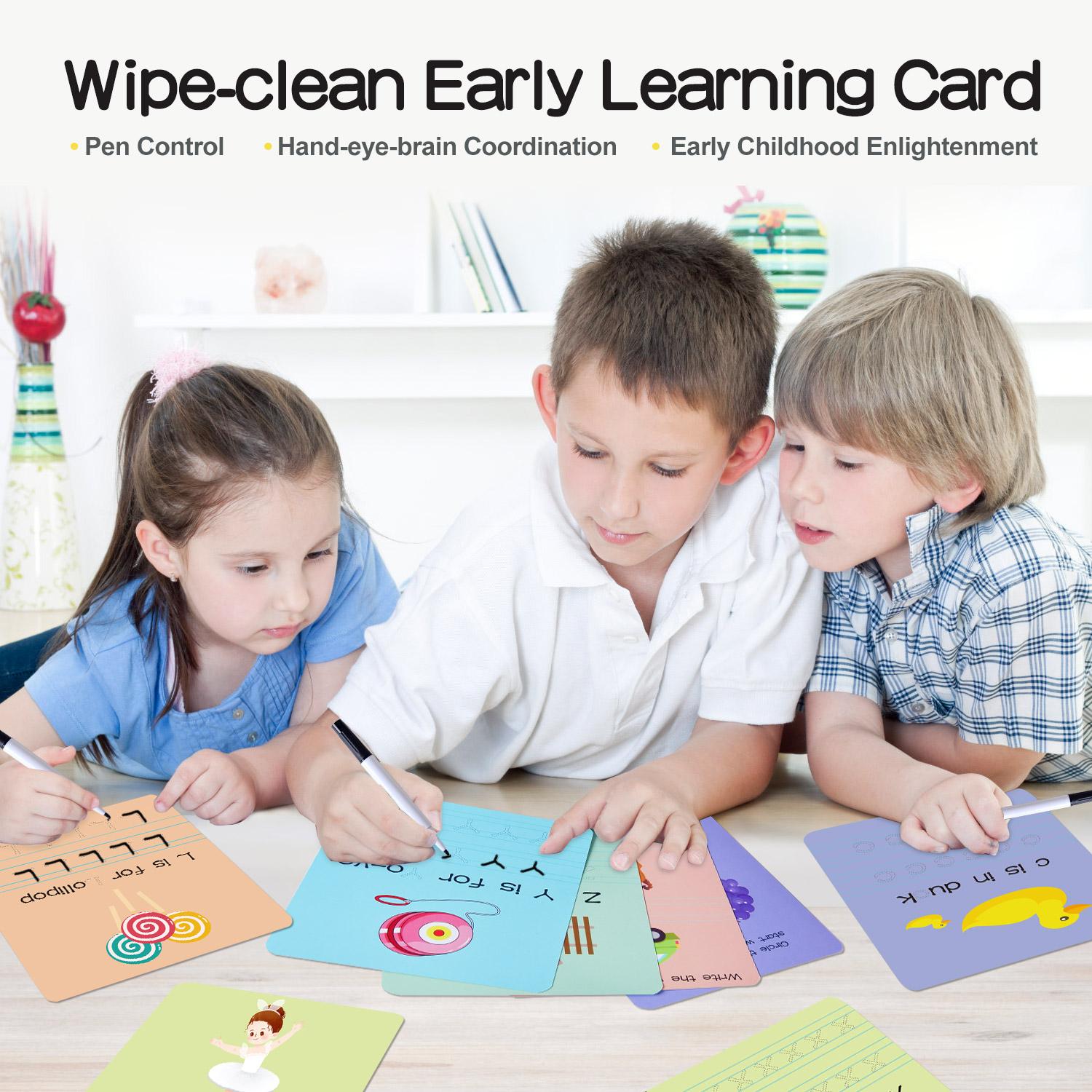 Wiple Clean Early Learning Cards - ABC