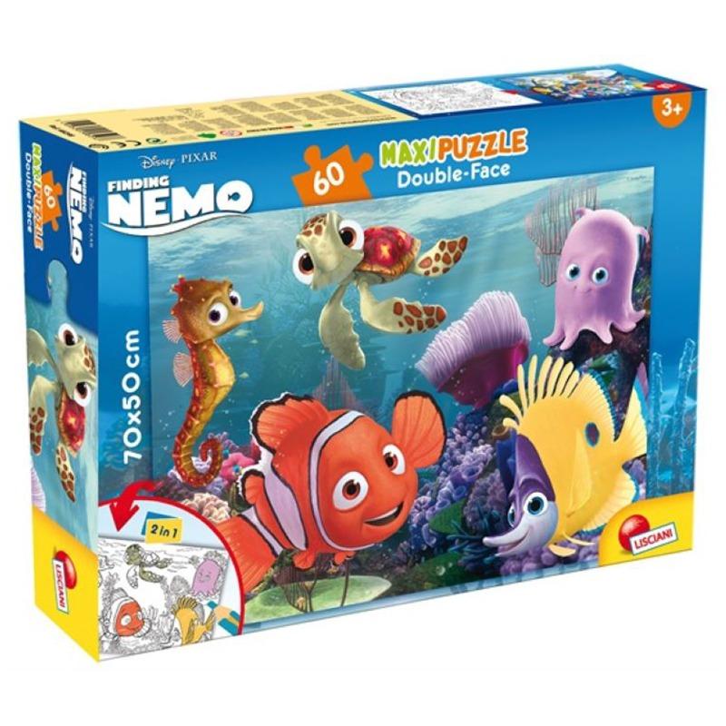 Lisciani - Puzzle Double Face Supermaxi 60 Nemo