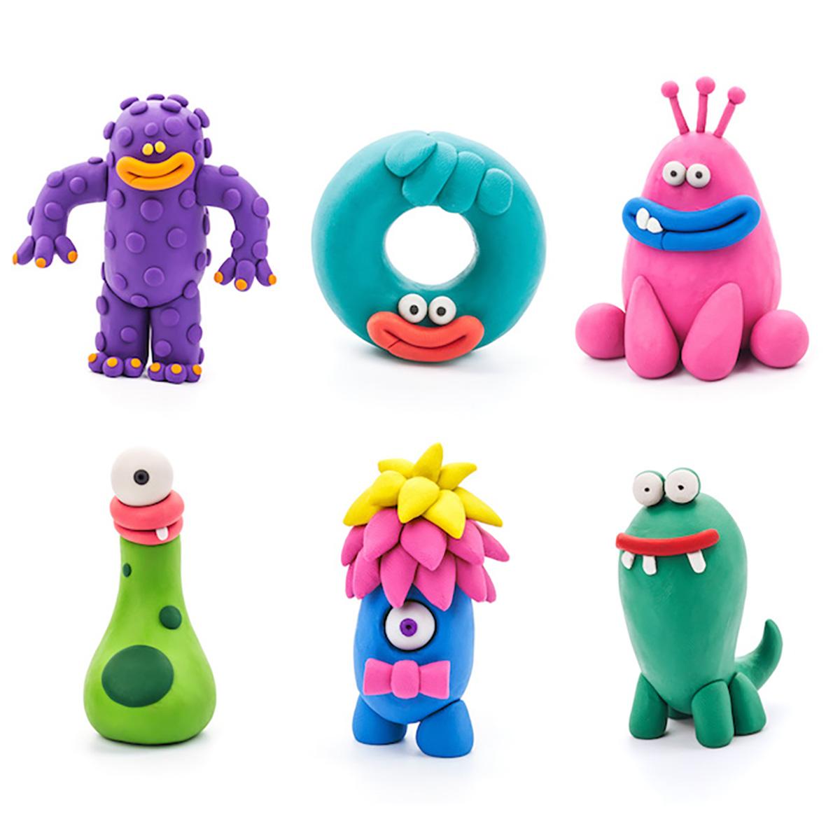 Hey Clay Monsters- Colorful Kids Modeling 18 Cans