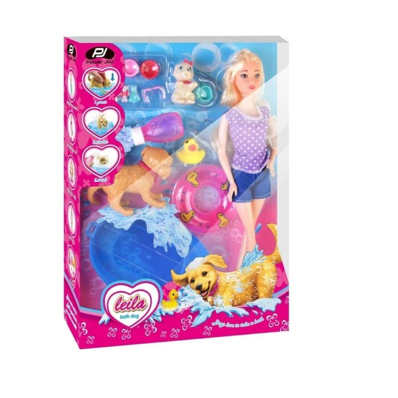Power Joy Leila Bath Dog With Accessories - Pack 1