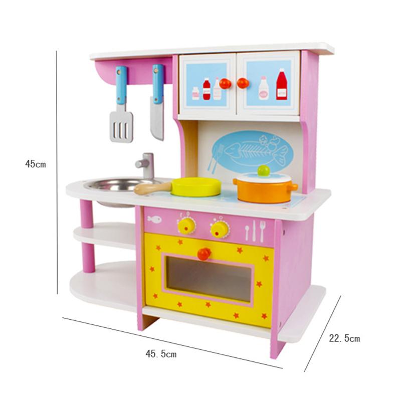 مطبخ موقد غاز خشبي وردي