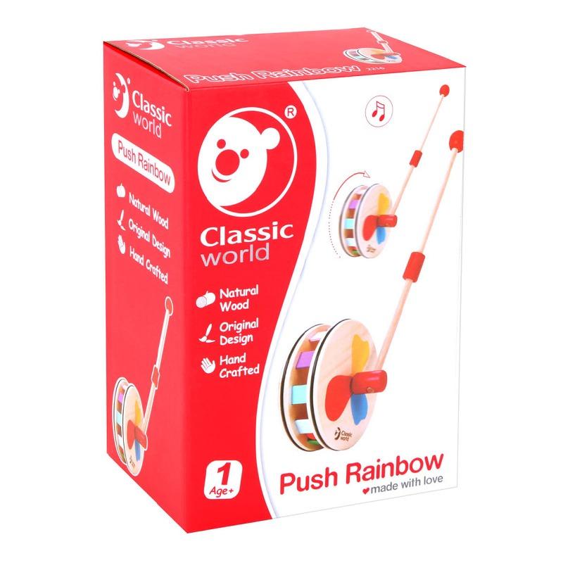 عجلة قوس قزح الخشبية