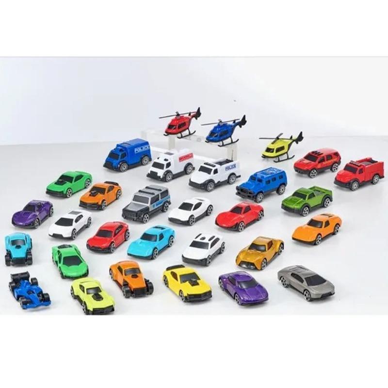 مجموعة سيارات داي كاست 30 قطعة في أنبوب