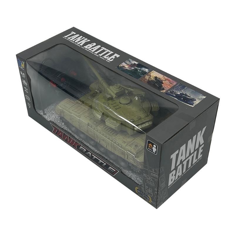 Tank Battle - Commander RC Military Tank With Light & Music - Lithium Battery Included