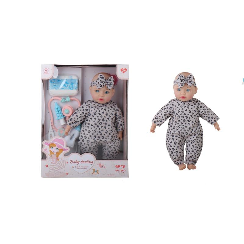 دمية طفل محشوة 16 بوصة مع أدوات طبية